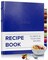 Gallery Leather Recipe book to write your own recipes - 3 Ring Recipe Binder With Protective Plastic Sleeves, Blank Cards, 25 Pocket Pages and Ivory Cards, Refillable - 9.25 x 8 "